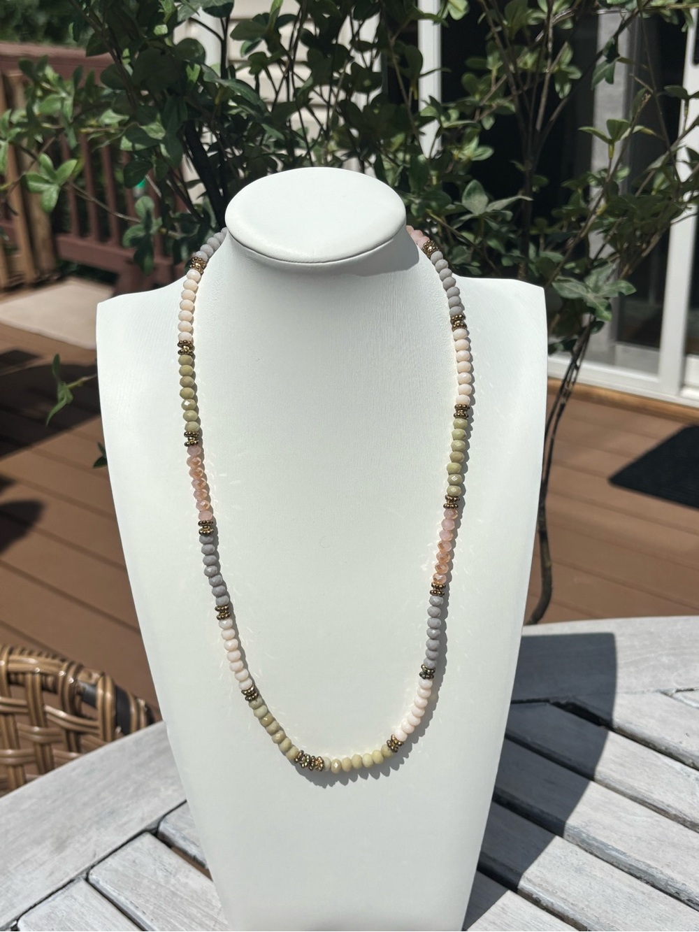 Handcrafted Pastel Beaded Necklace